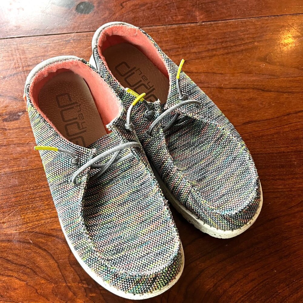 Hey Dude Women's Wendy Sox‎ Shoes- Size 7 Peacock Colorway
